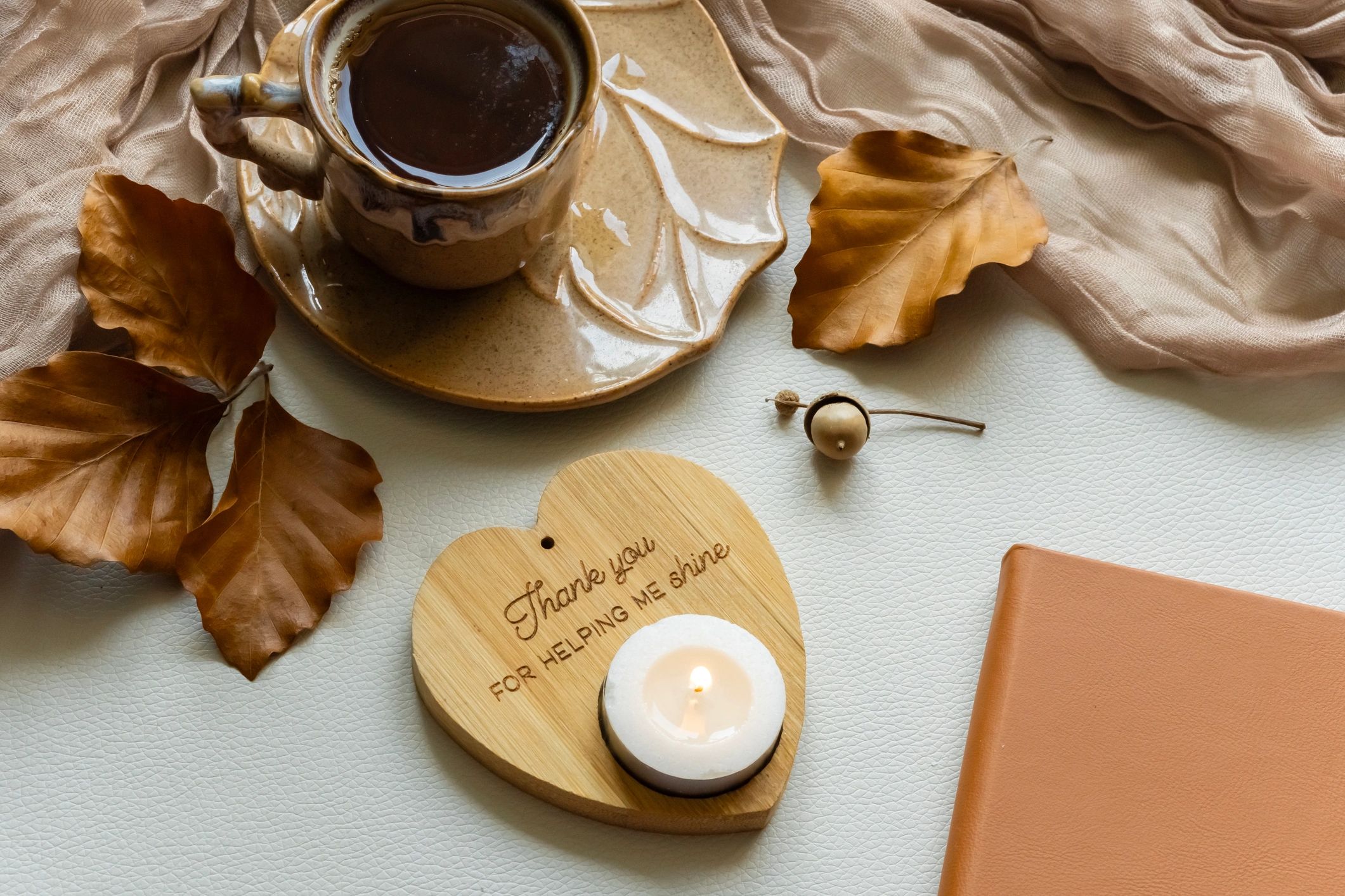Wooden handcrafted gift box with rustic styling